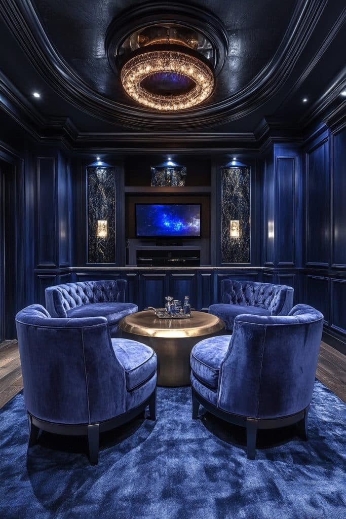 High-End Urban Entertainment Room
