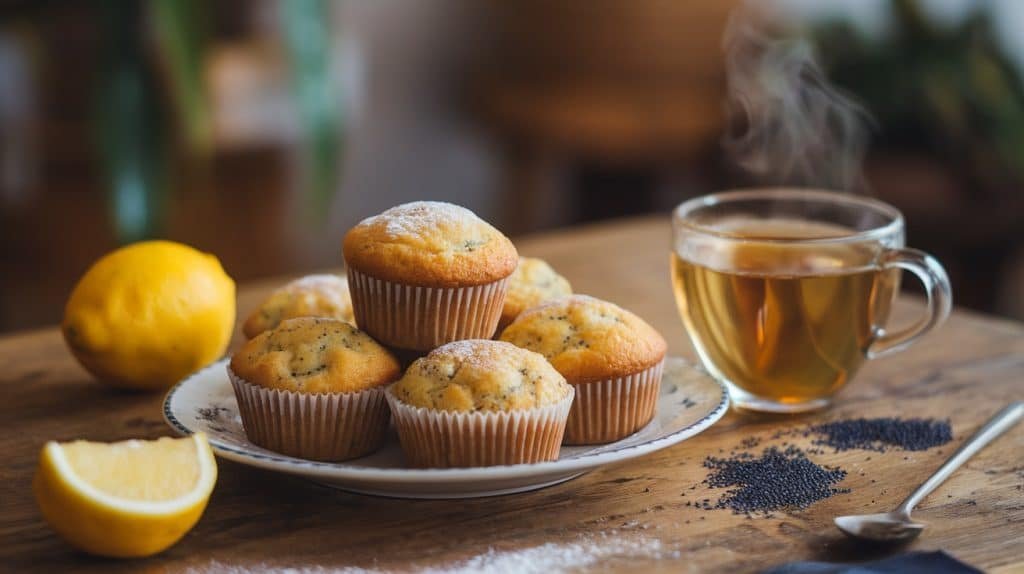 Keto Lemon Poppy Seed Muffins