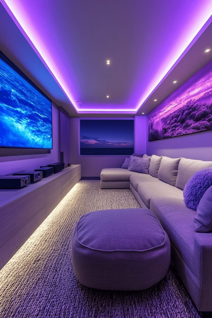 Polished Urban Media Room