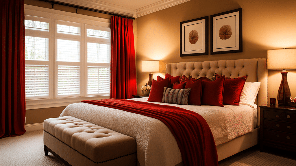 Red and black bedroom ideas