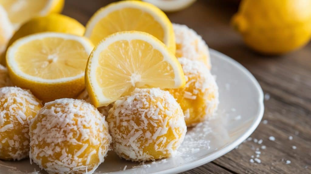 Keto Lemon Coconut Balls