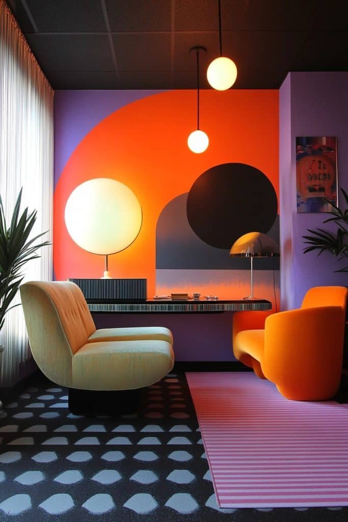 Retro-Futuristic Style Office