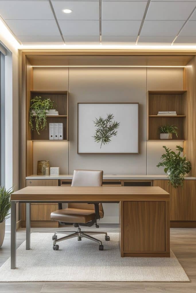 Serene Wellness-Focused Workspace