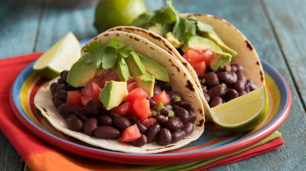 10-Minute Black Bean Tacos