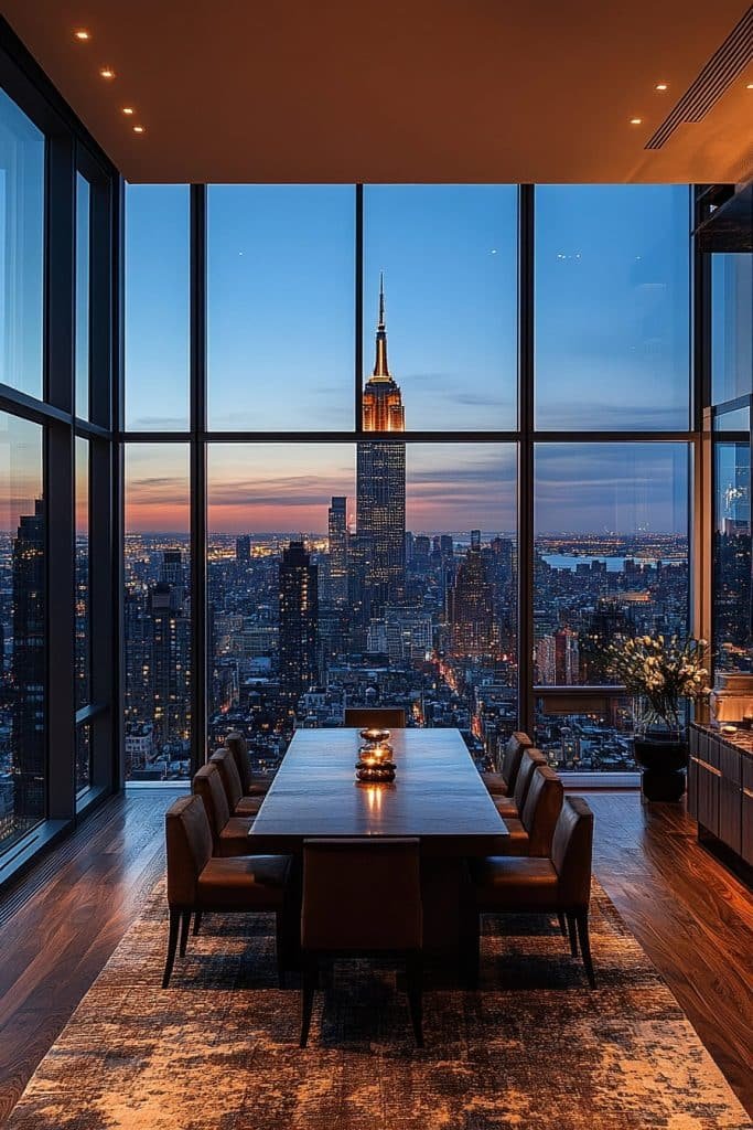 Skyline View Dining Room