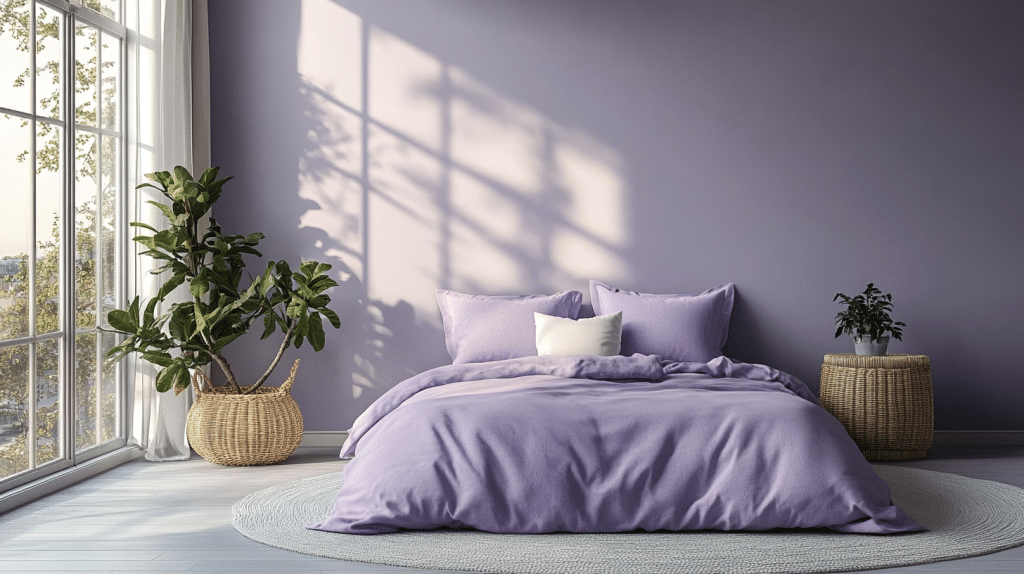 Soft Lavender Bedroom
