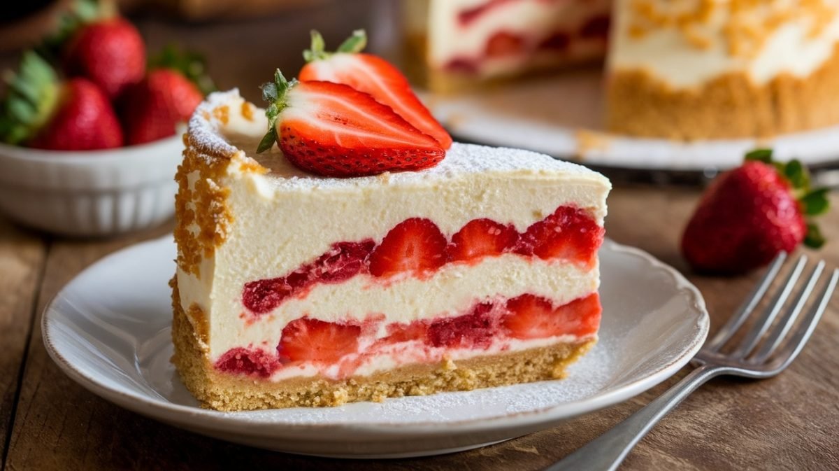 Delicious Strawberry Cheesecake Dump Cake - Courtneys World