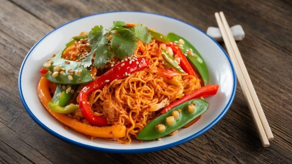 10-Minute Spicy Ramen Stir-Fry