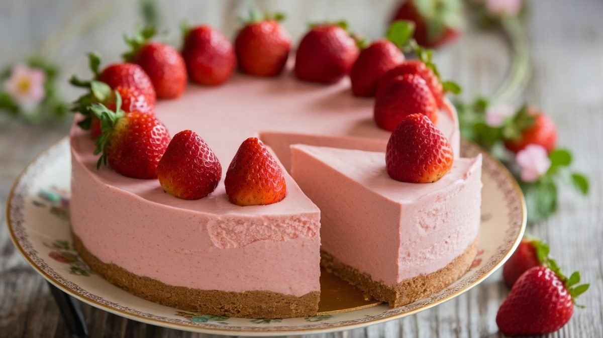 Classic Strawberry Cheesecake Recipe - Courtneys World