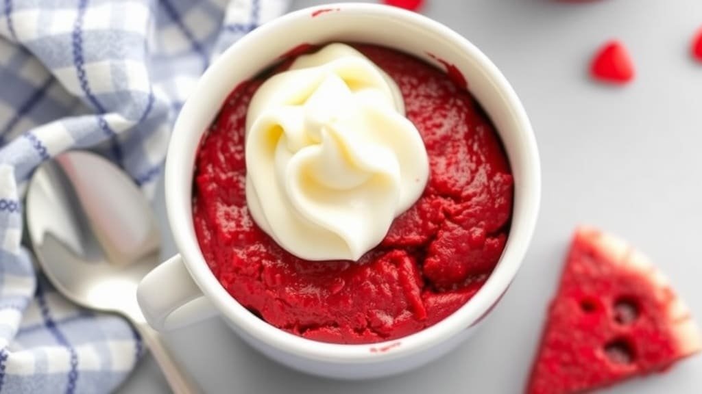 Red Velvet Mug Cake Recipe