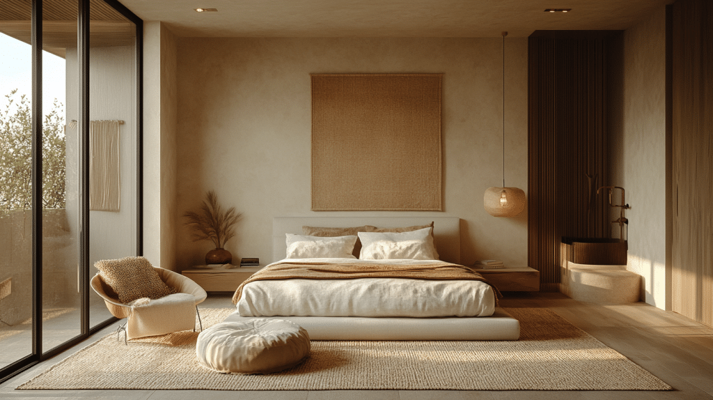 cozy neutral bedroom