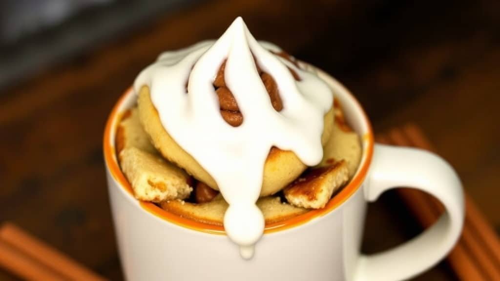 Cinnamon Roll Mug Cake Recipe