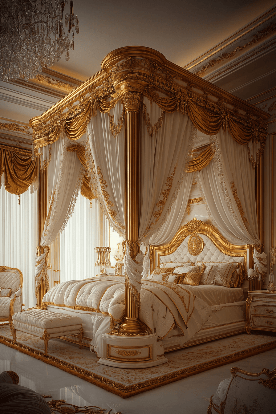 neoclassical bedroom