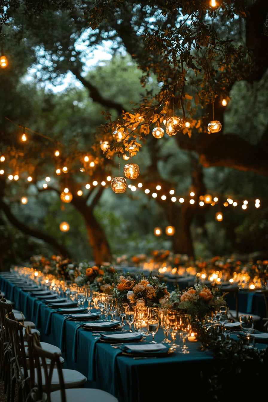 moody romantic wedding decor
