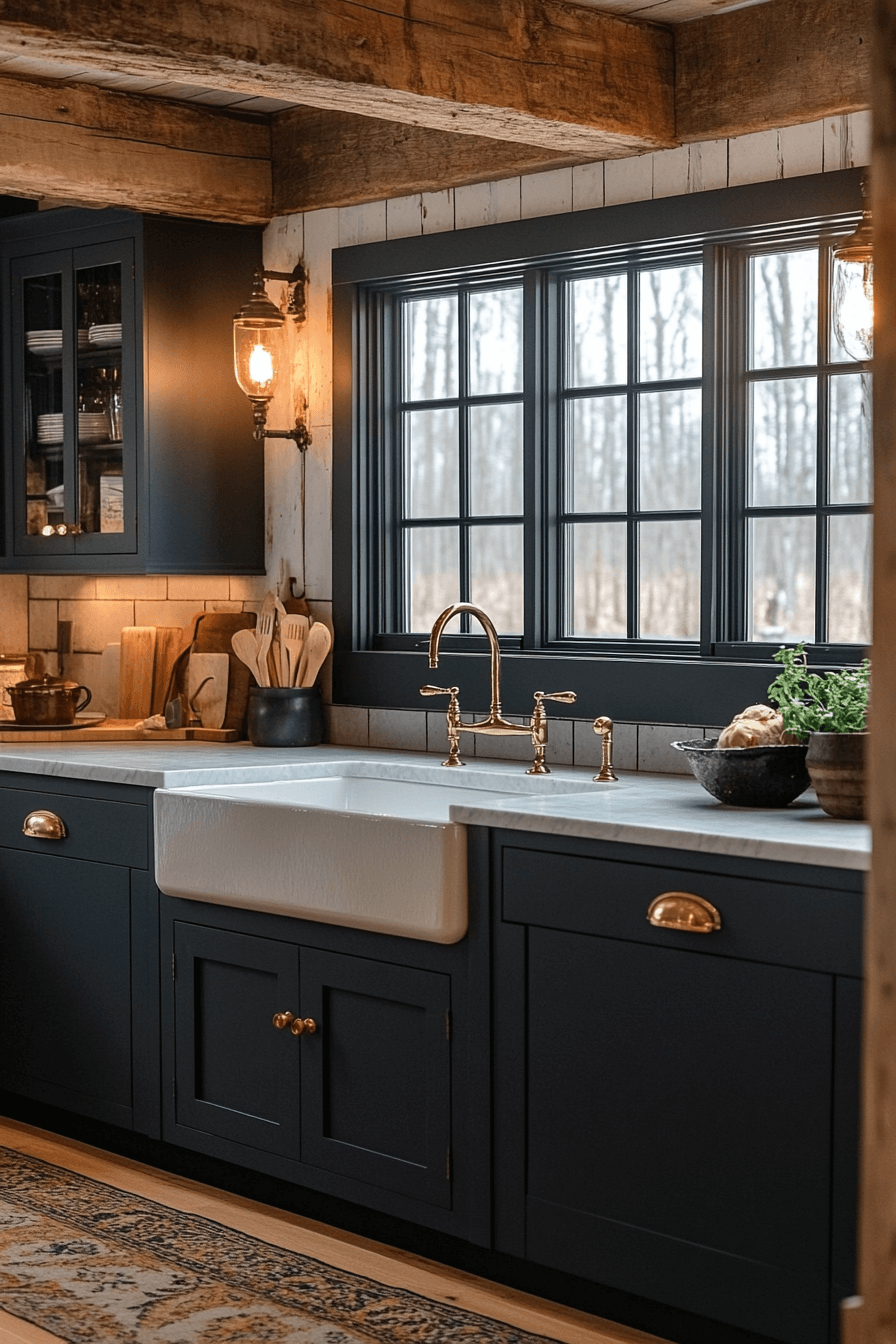 moody cottage kitchen