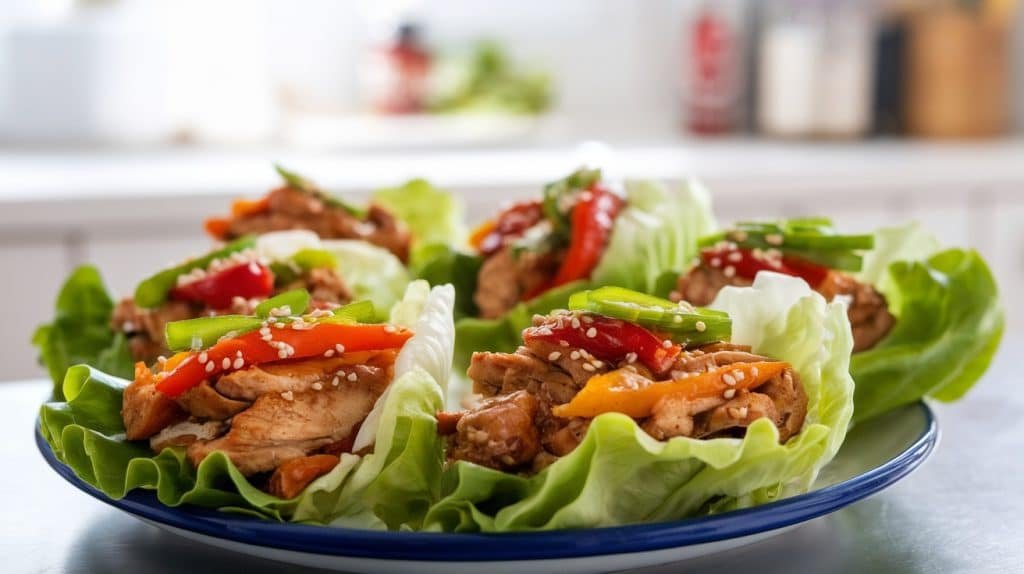 10-Minute Teriyaki Chicken Lettuce Wraps