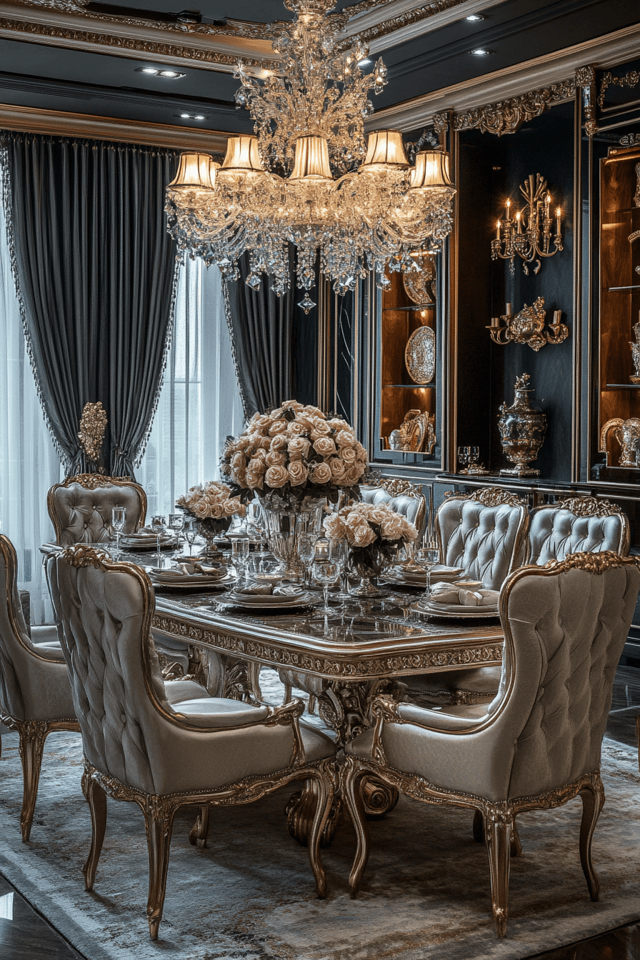 modern vintage dining room