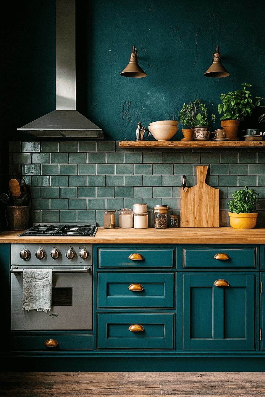moody cottage kitchen