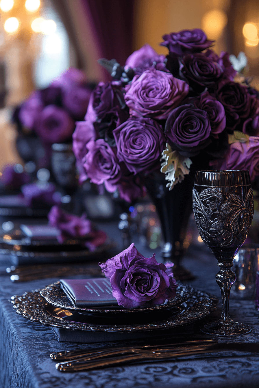 moody romantic wedding decor