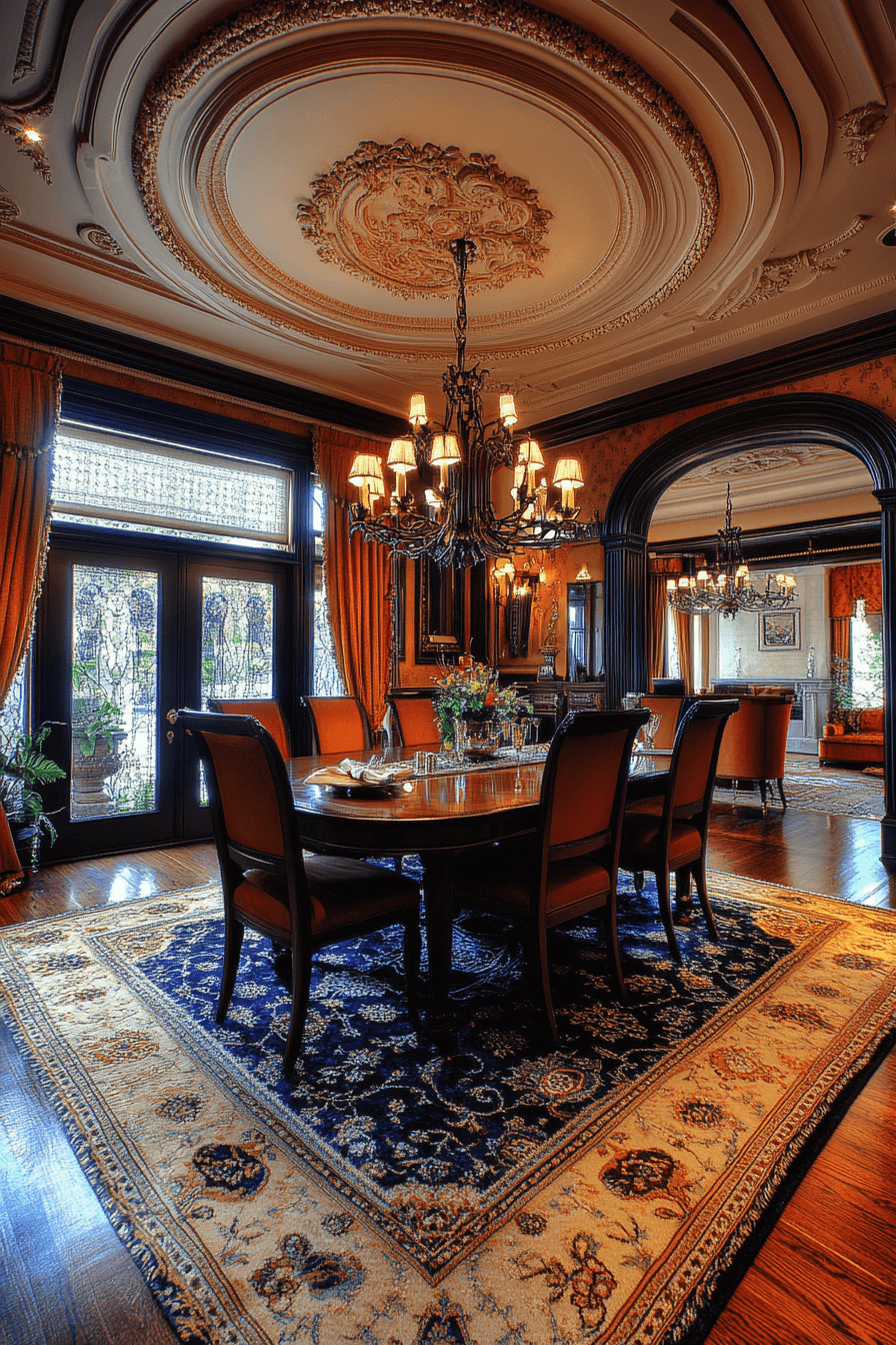 modern vintage dining room