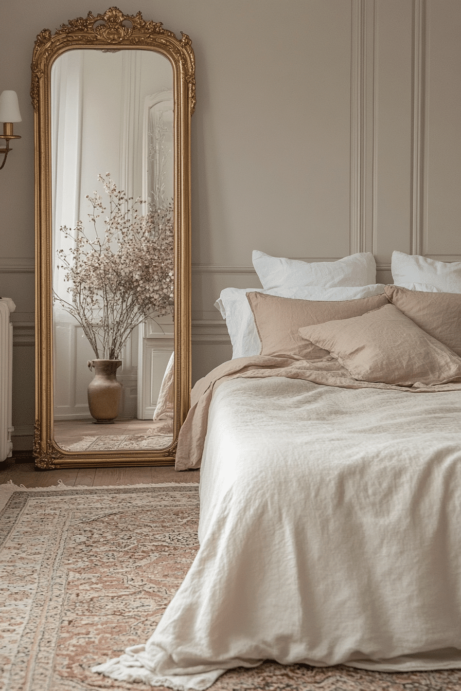 neoclassical bedroom