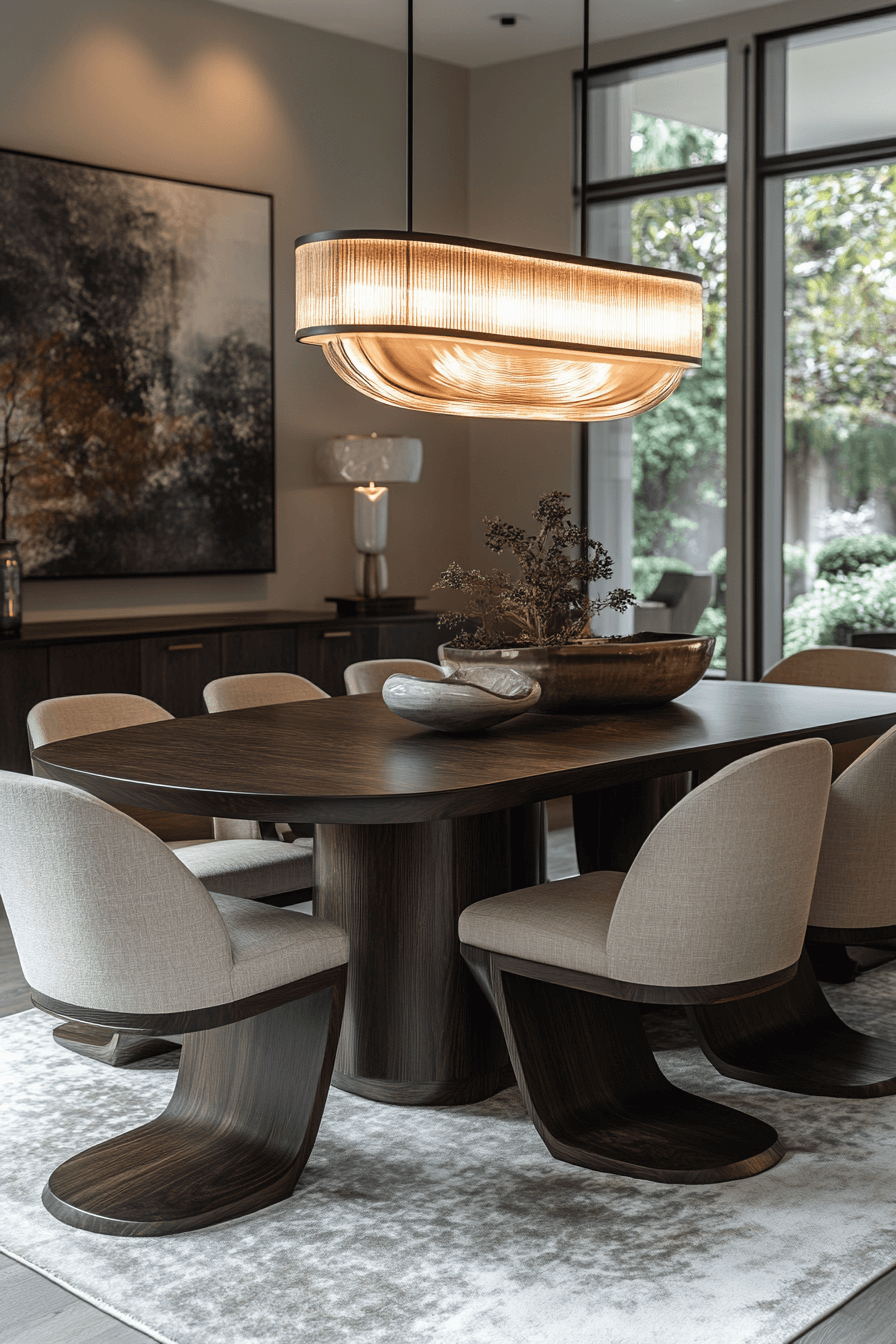 modern vintage dining room