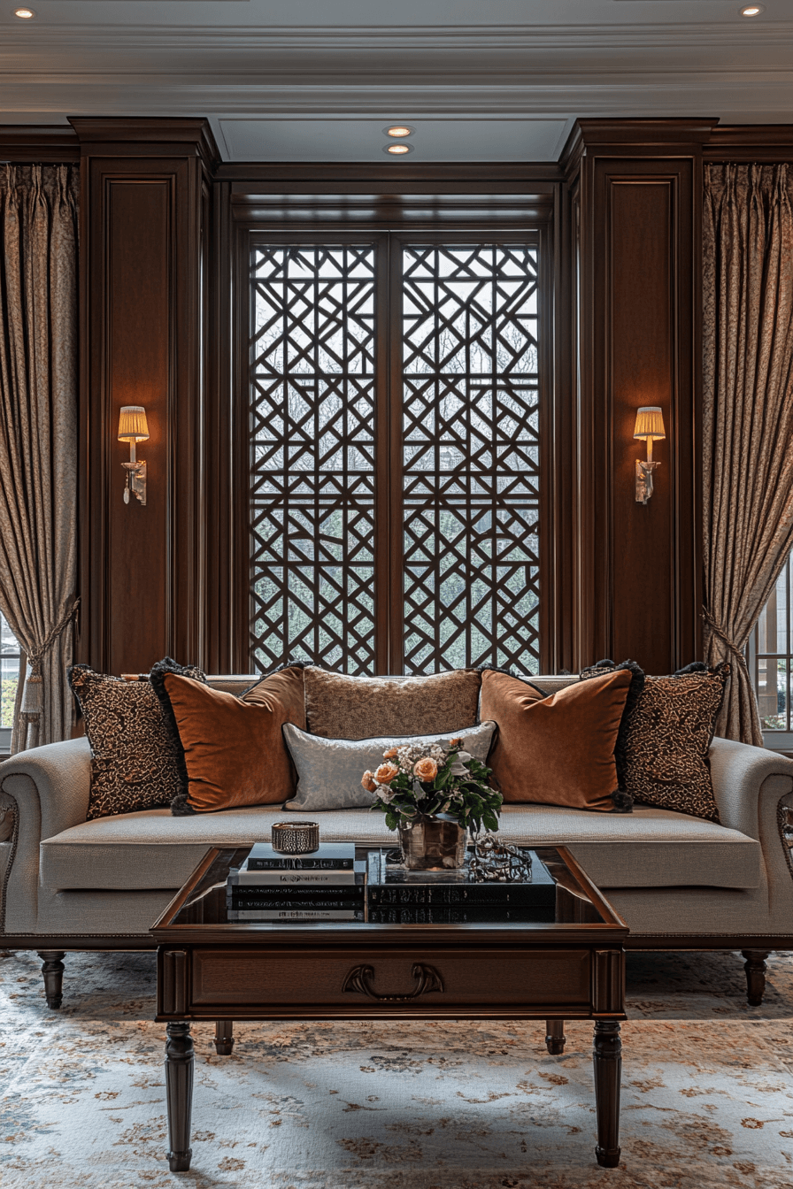 neoclassical interior living rooms