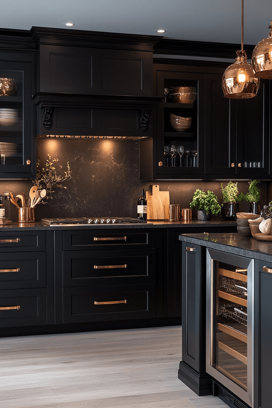 dark kitchen aesthetic