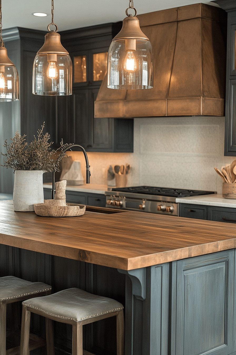 moody farmhouse kitchen