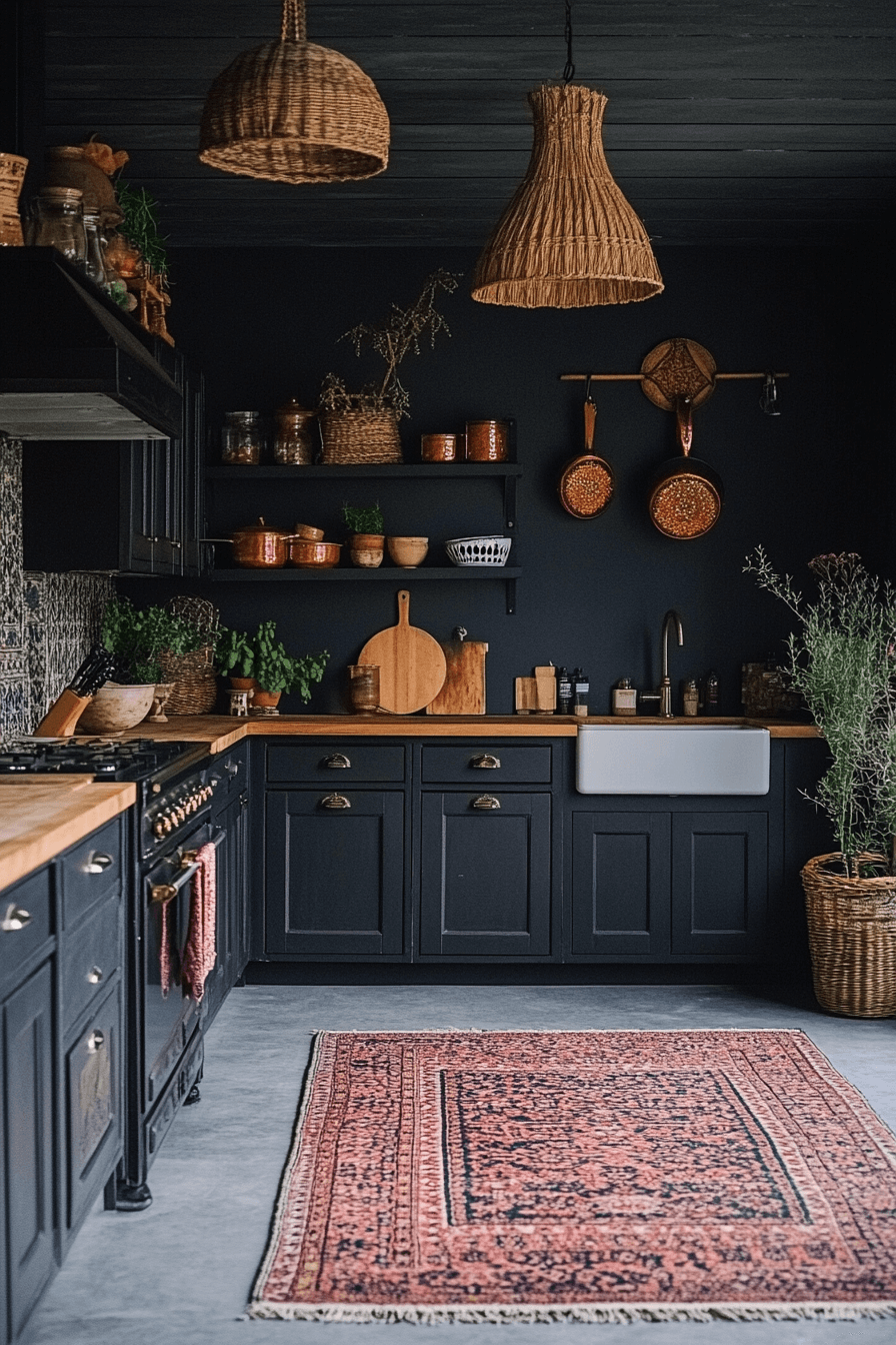 moody cottage kitchen