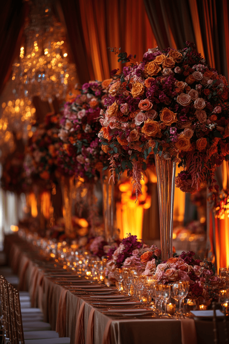 moody romantic wedding decor