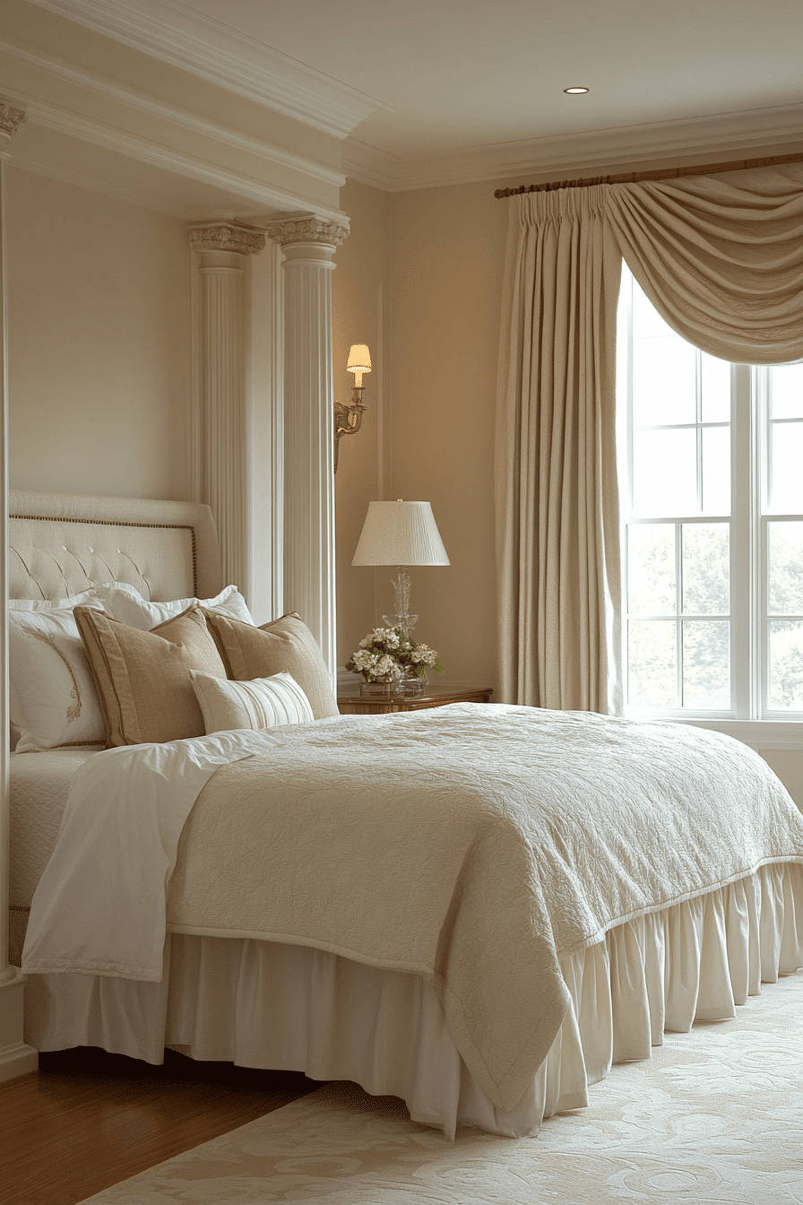 neoclassical bedroom