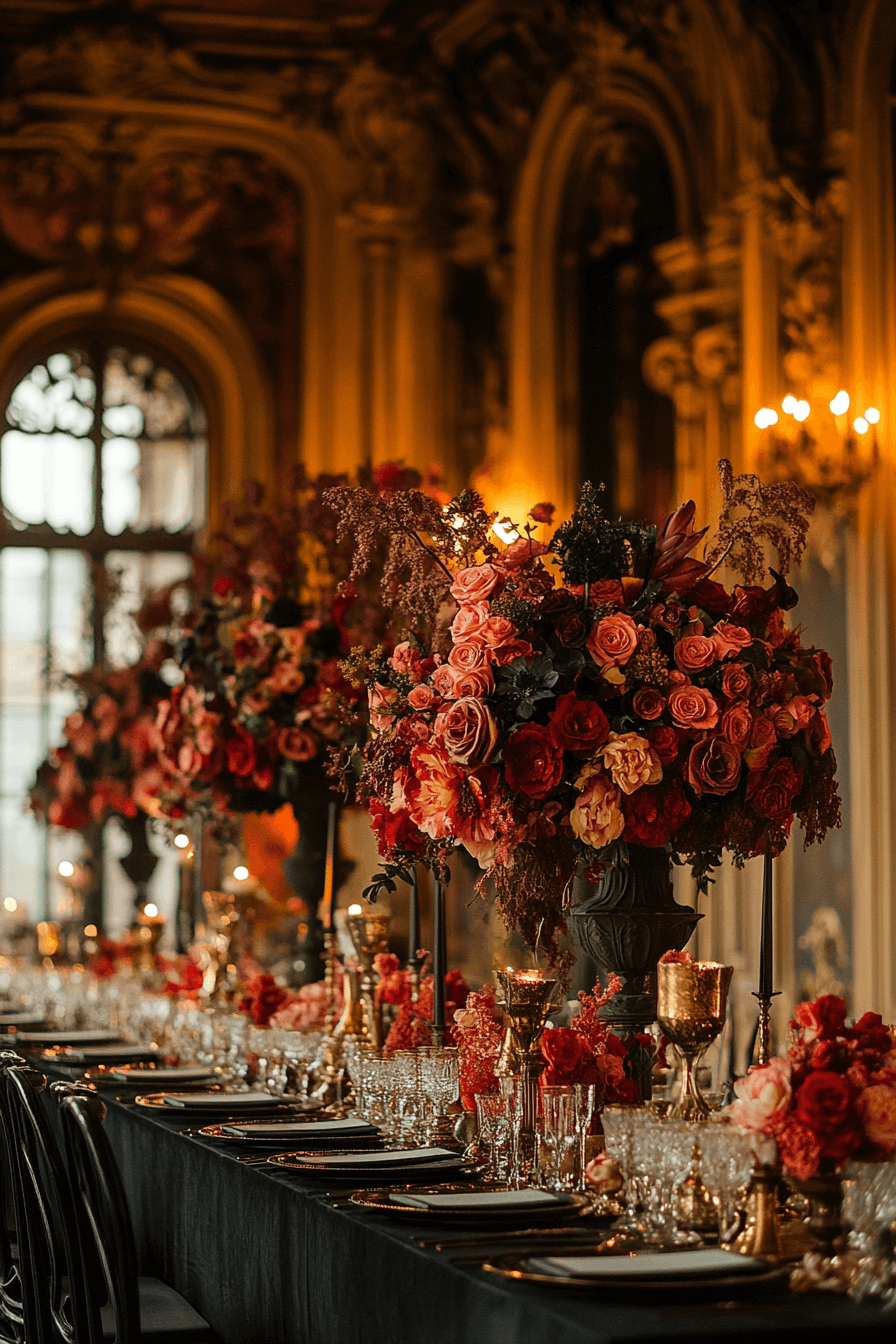 moody romantic wedding decor