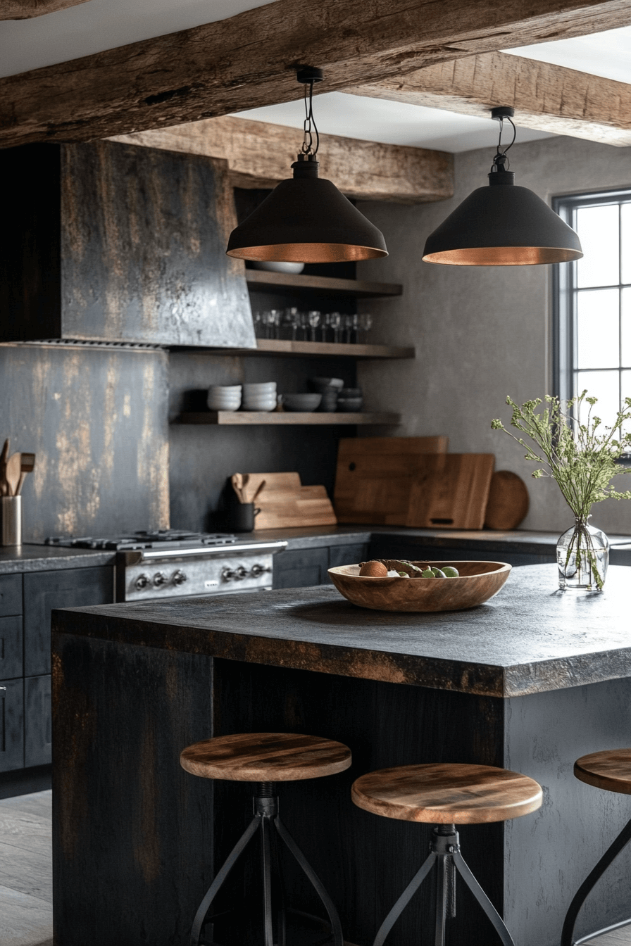 moody cottage kitchen