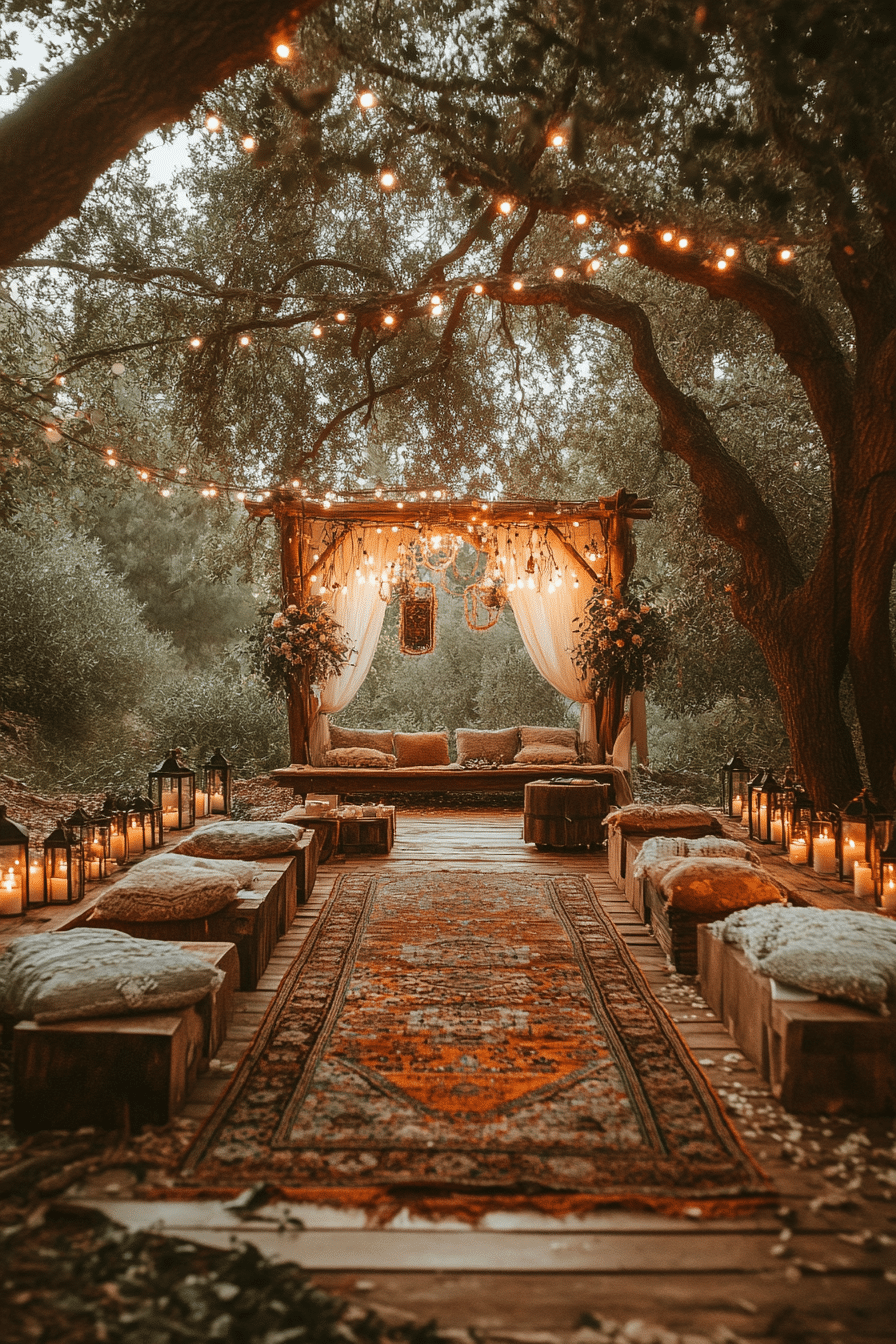 boho rustic wedding decor