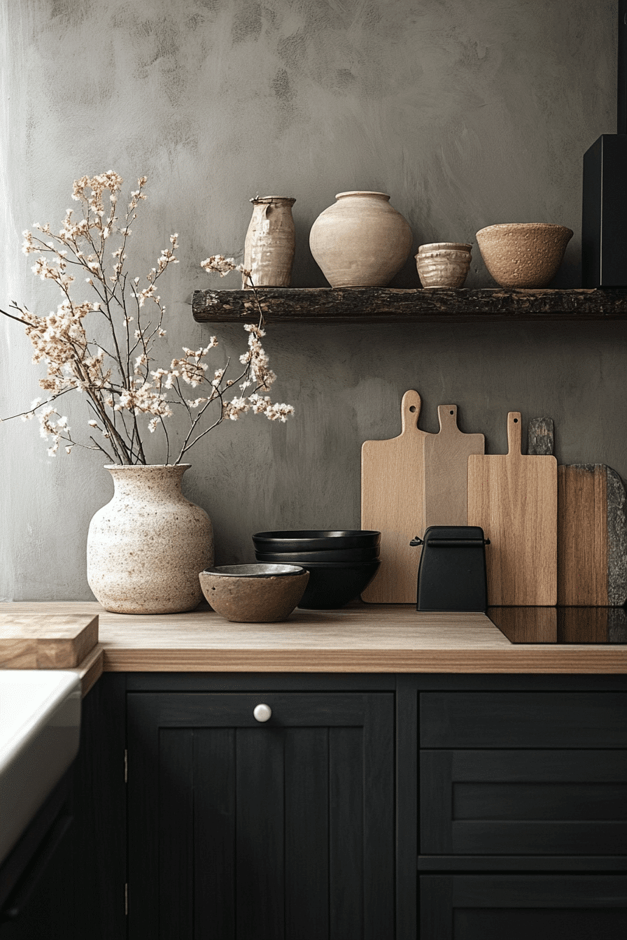 moody cottage kitchen