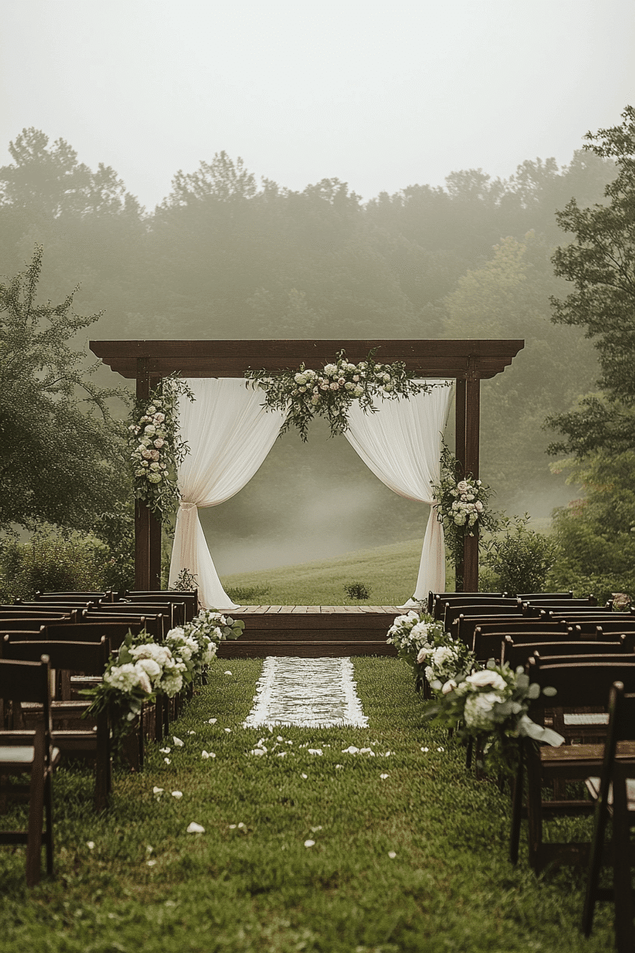 moody romantic wedding decor
