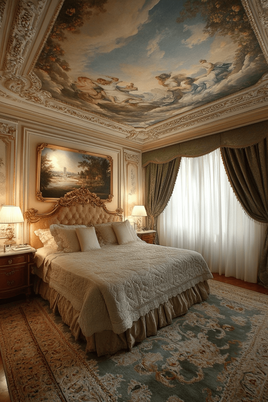 neoclassical bedroom