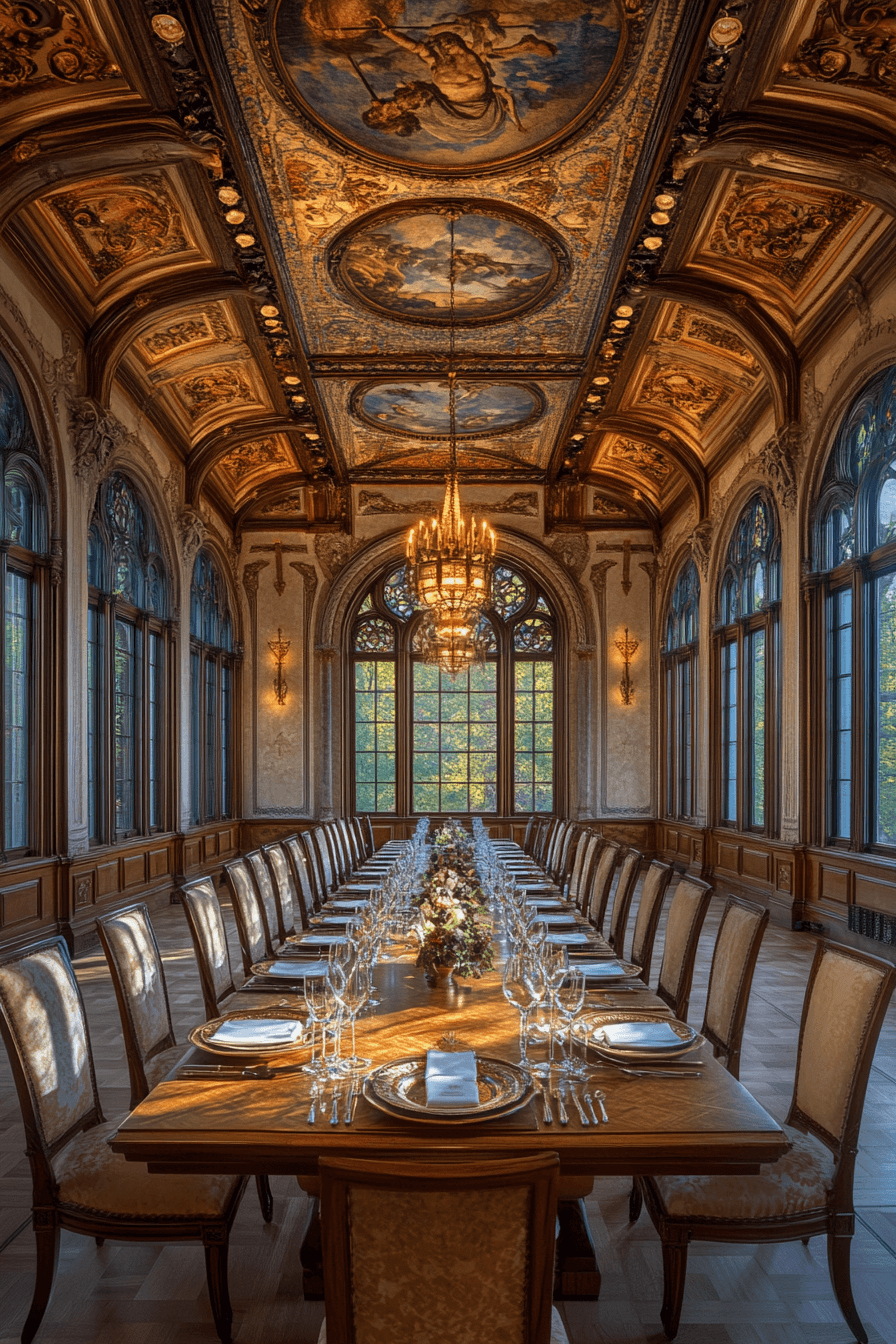 modern vintage dining room