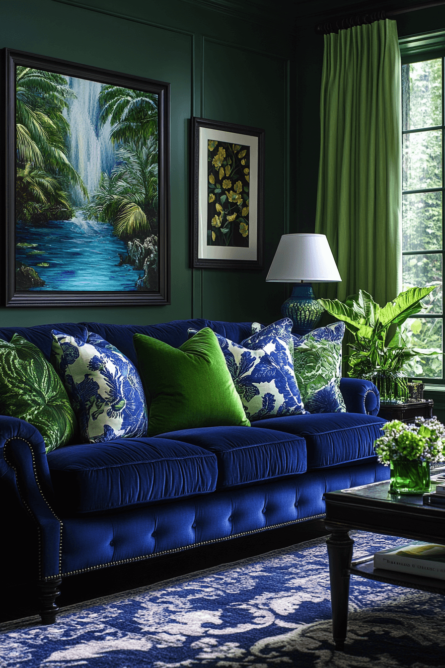 tropical living room