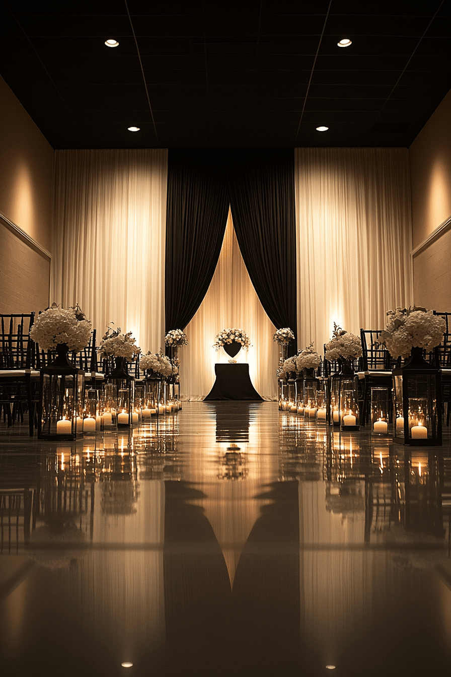 moody romantic wedding decor