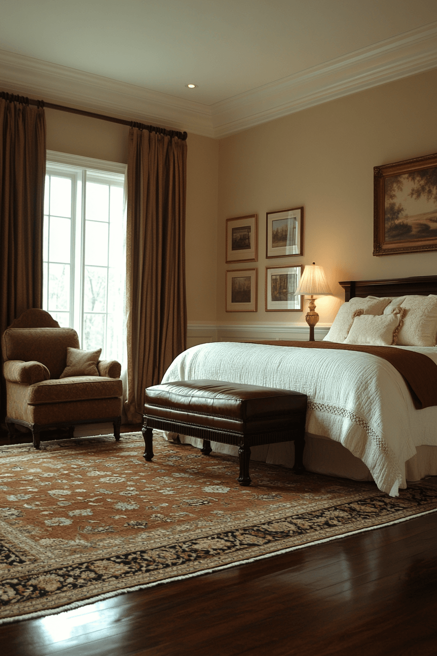 neoclassical bedroom