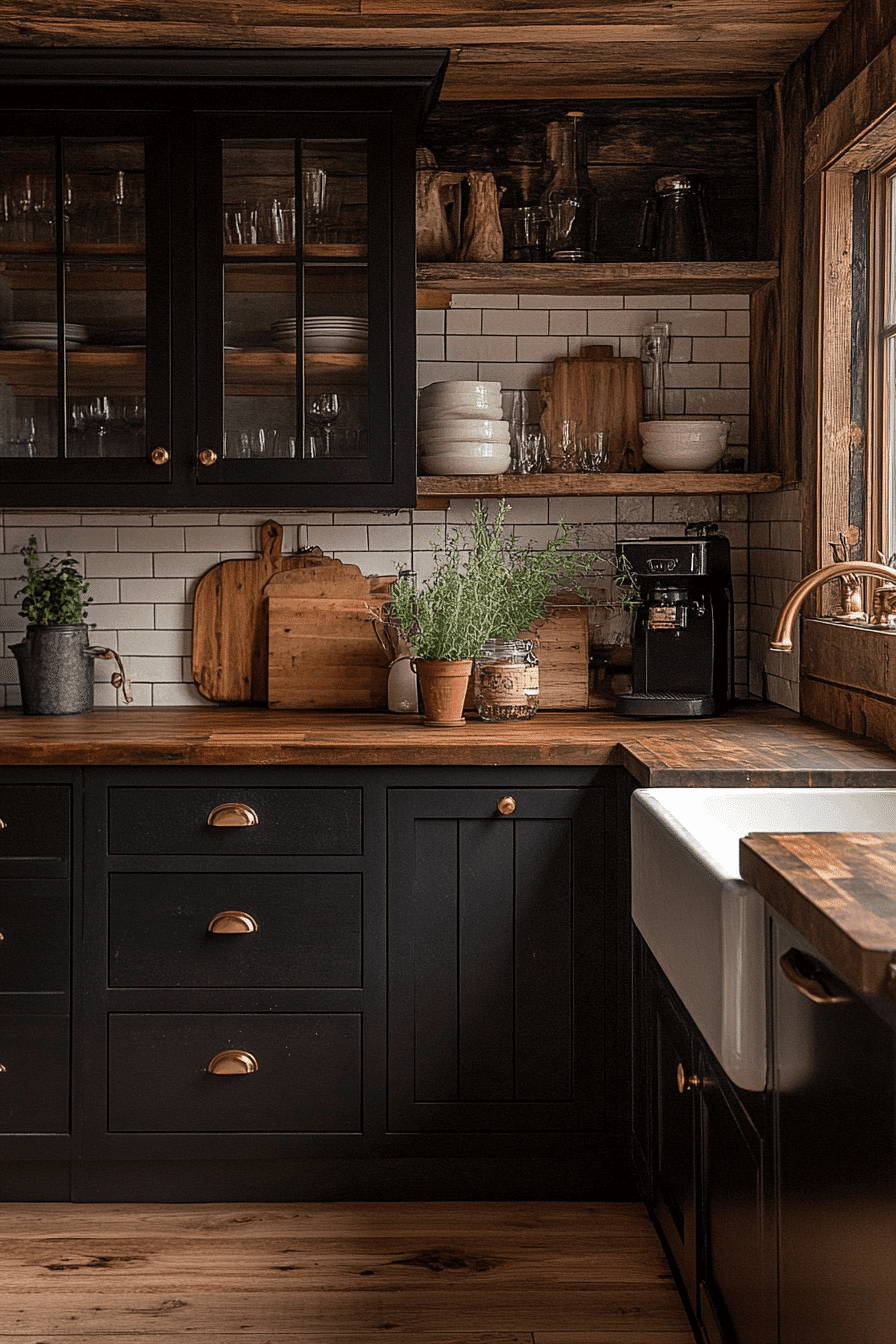 moody cottage kitchen
