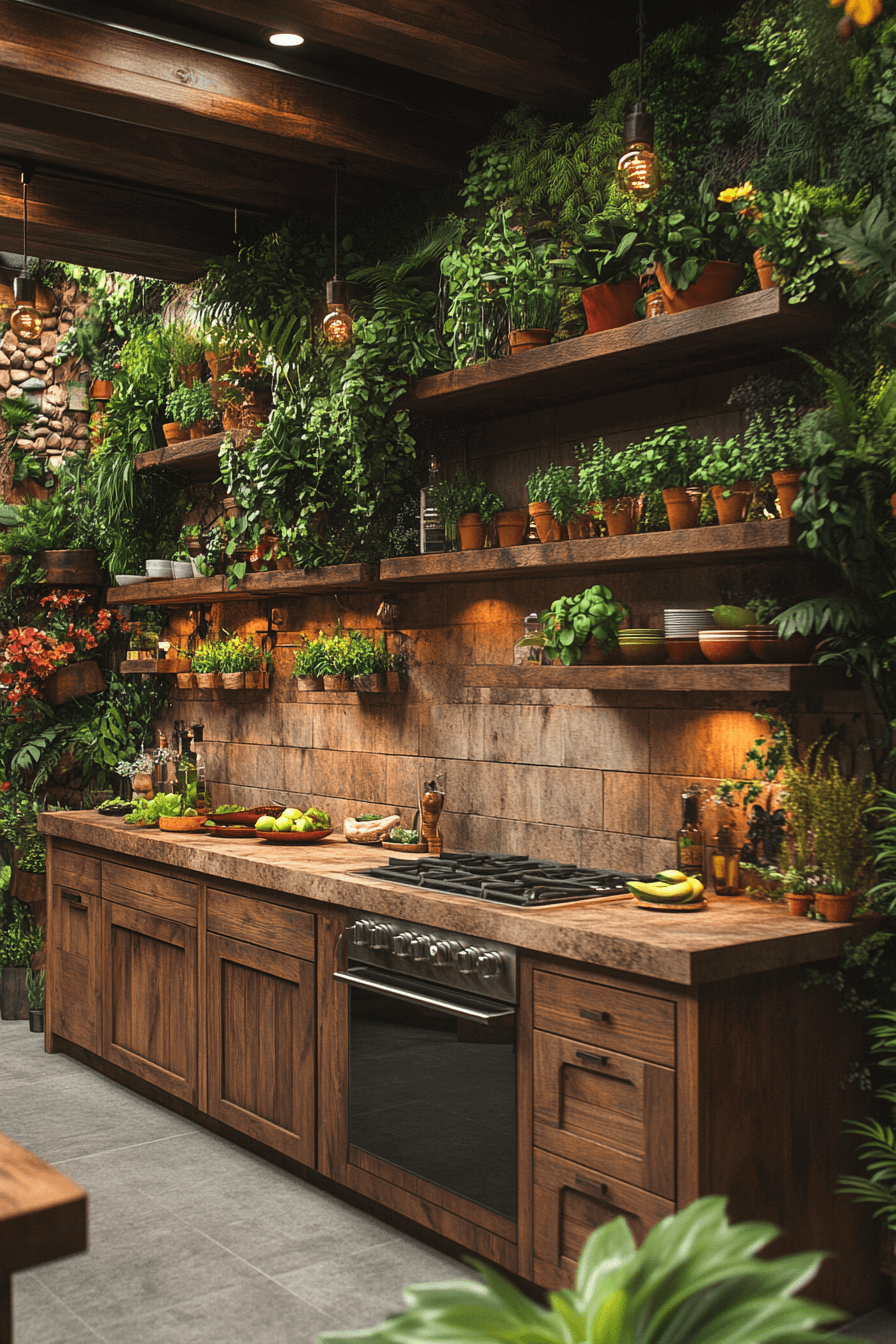 tropical kitchen design