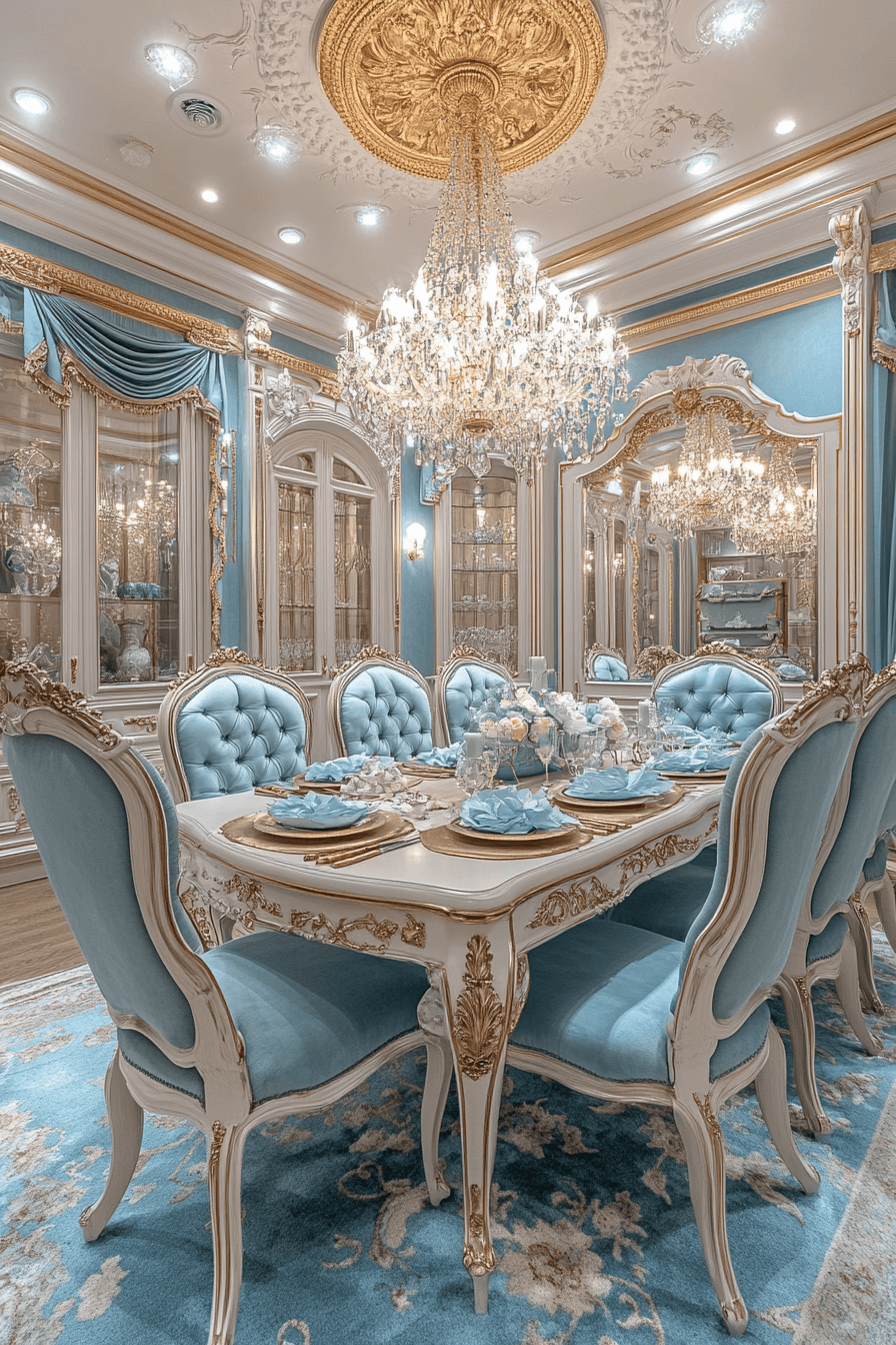 modern vintage dining room