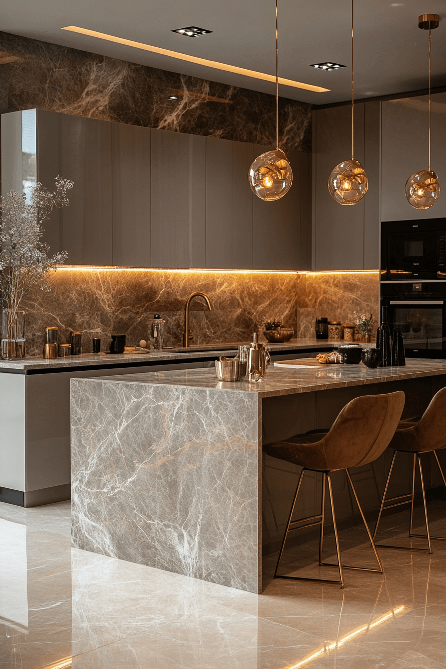 grey kitchen cabinets