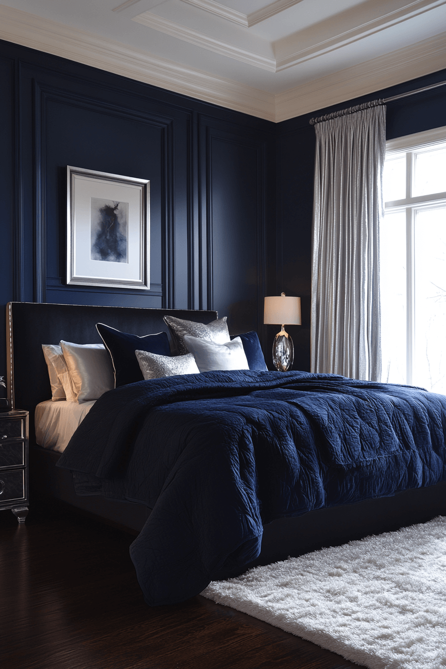 neoclassical bedroom