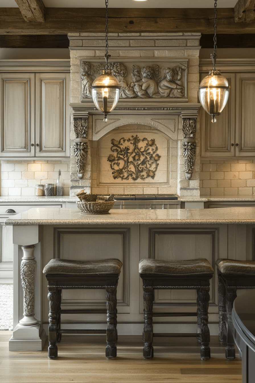 neoclassical kitchen