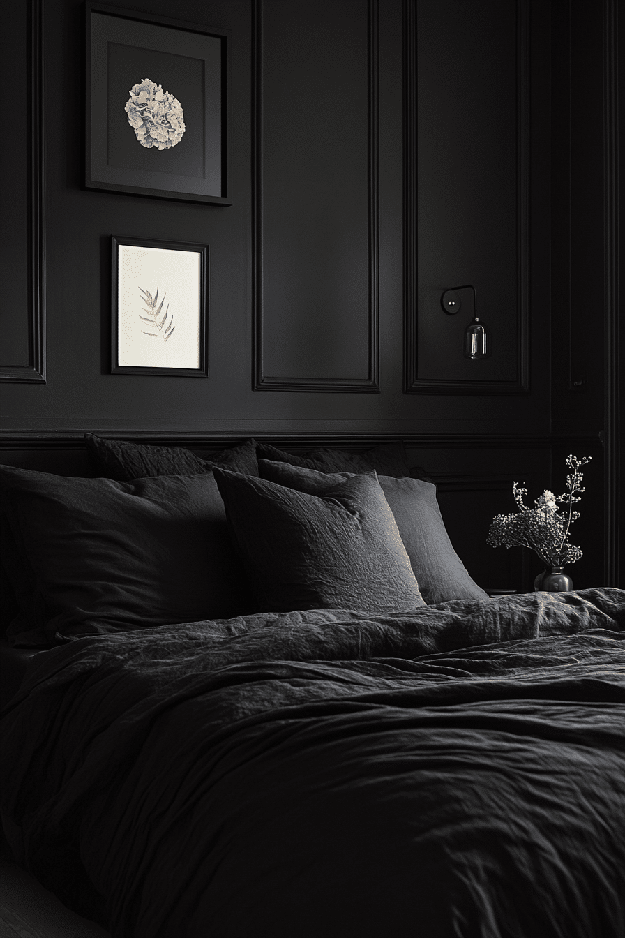 moody bedroom