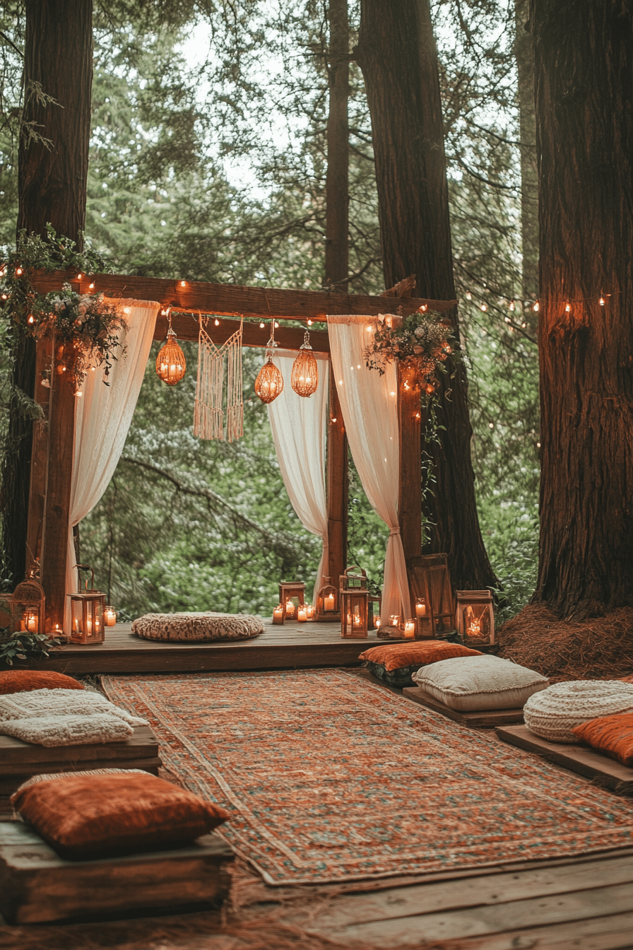 boho rustic wedding decor